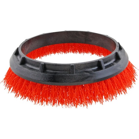 Allpoints Brush, Scrub , 12", Orange, Orbiter 1421611